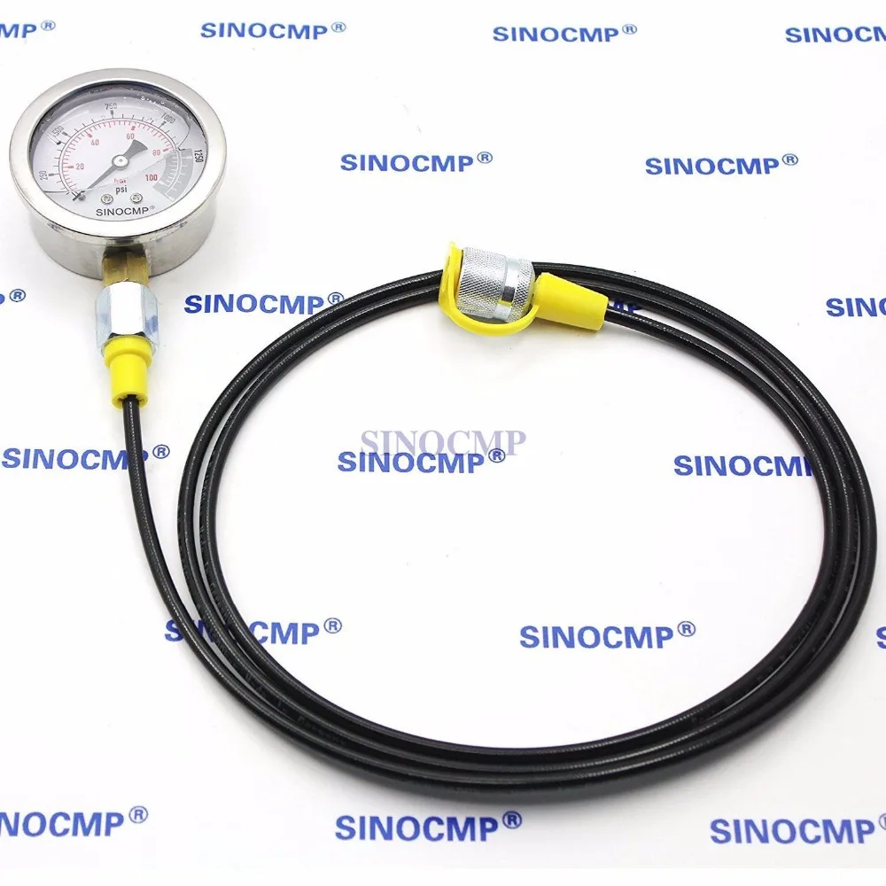 Excavator Hydraulic Pressure Gauge Test Kit Diagnostic Tool Black Plastic box 1 year warranty | Обустройство дома