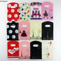 wholesale 100pcs 35style mixed pattern plastic pouches gift bags party candy jewelry packing bags 15x9cm