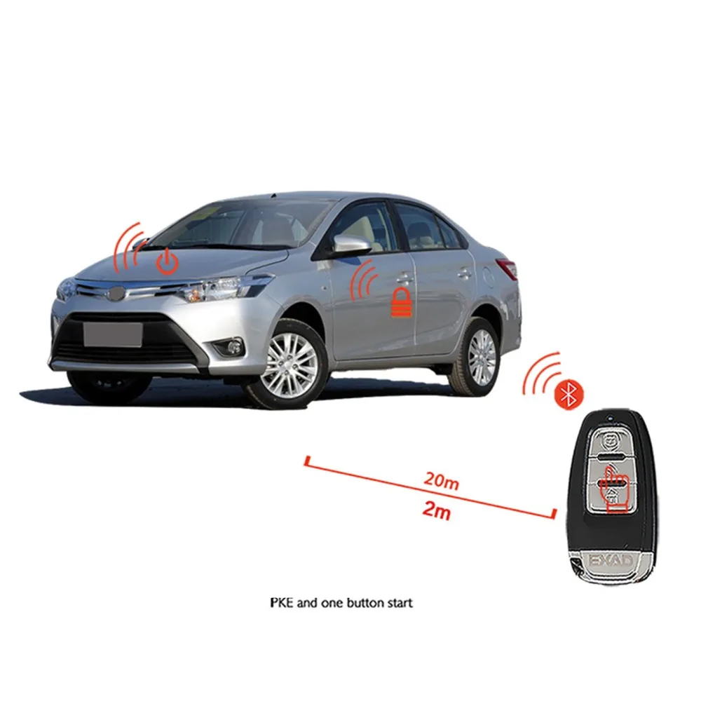 Vios 2014 автомобильные аксессуары бесключевой доступ система комфорта PKE телефон