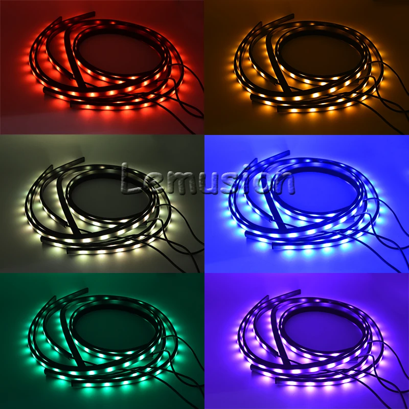 1 комплект светодиодный автомобильный светильник RGB для Renault Duster Megane 2 3 Logan Captur launa