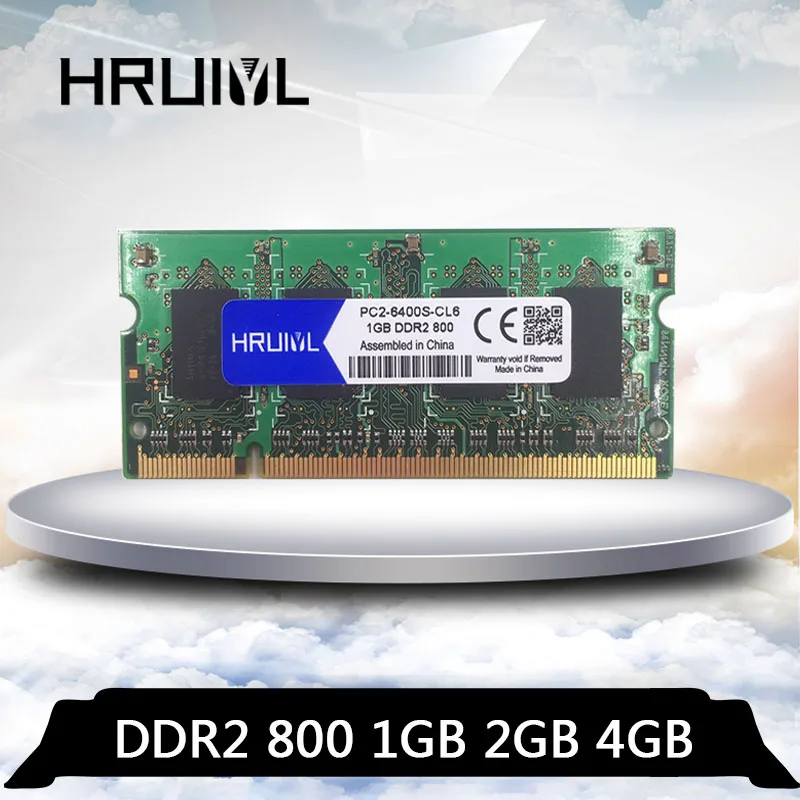 Память HRUIYL для ноутбука DDR2 4 Гб 2 1 ГБ 800 МГц DDR PC2 6400 память Ram 8 В Sodimm 6400S|Оперативная