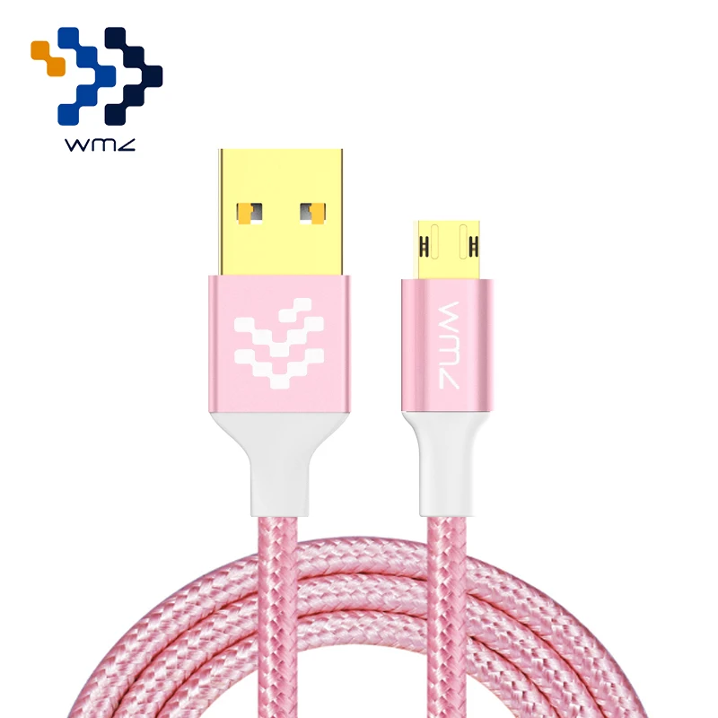 WMZ Реверсивный кабель Micro USB 2A зарядный для мобильного телефона передачи данных