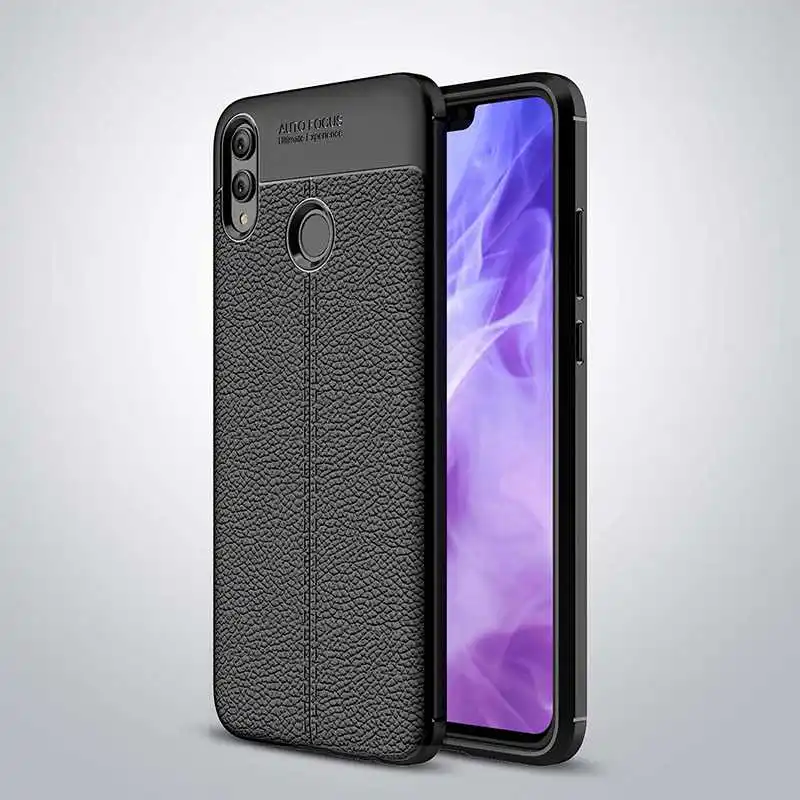 Модный противоударный мягкий чехол Mokoemi с рисунком личи 6," для huawei Honor 8x, чехол для huawei Honor 8x Max, чехол для телефона - Цвет: Black