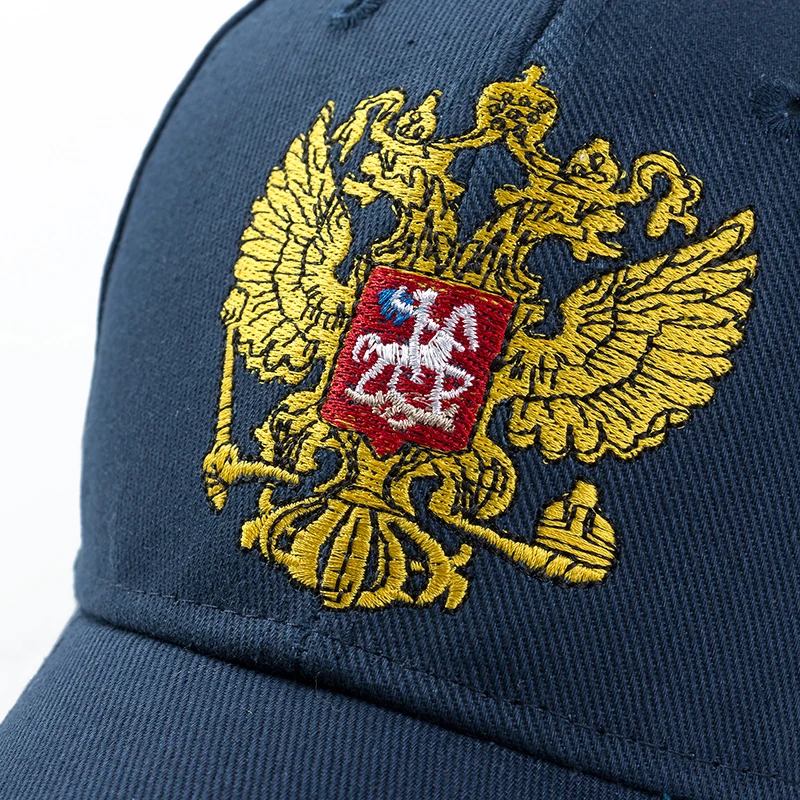 Высококачественная уличная бейсбольная Кепка с вышивкой герб России, модная Спортивная Кепка для папы для мужчин и женщин, кепка патриота