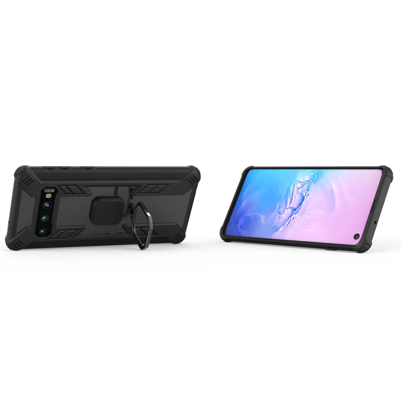 For Samsung Galaxy S10 Plus S10e M10 M20 M30 A40S A30 A50 A7 A9 2018 Predator Heavy Military Anti-Drop Ring Stand PC TPU Case |
