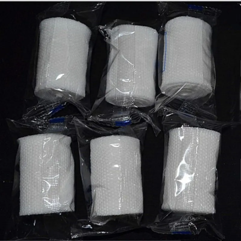 

10 pcs/lot White Medical PBT Elastic Bandage Wound Nursing Bandages for First Aid Kits Accessories family care Self protection