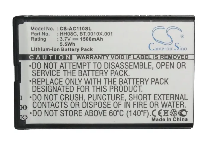 Высококачественный аккумулятор Cameron Sino BT.0010X.001 HH08C для Acer beTouch E110 ViewSonic V350|cameron