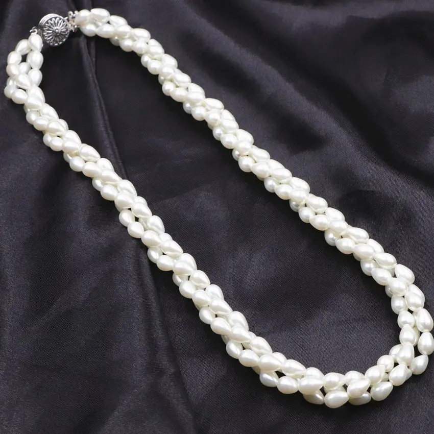 Fashion Simulated Pearl Beads Necklace Water Drop Twining Layers Choker Necklaces Jewelry Minimal Girlfriend Wedding Gift A739 | Украшения