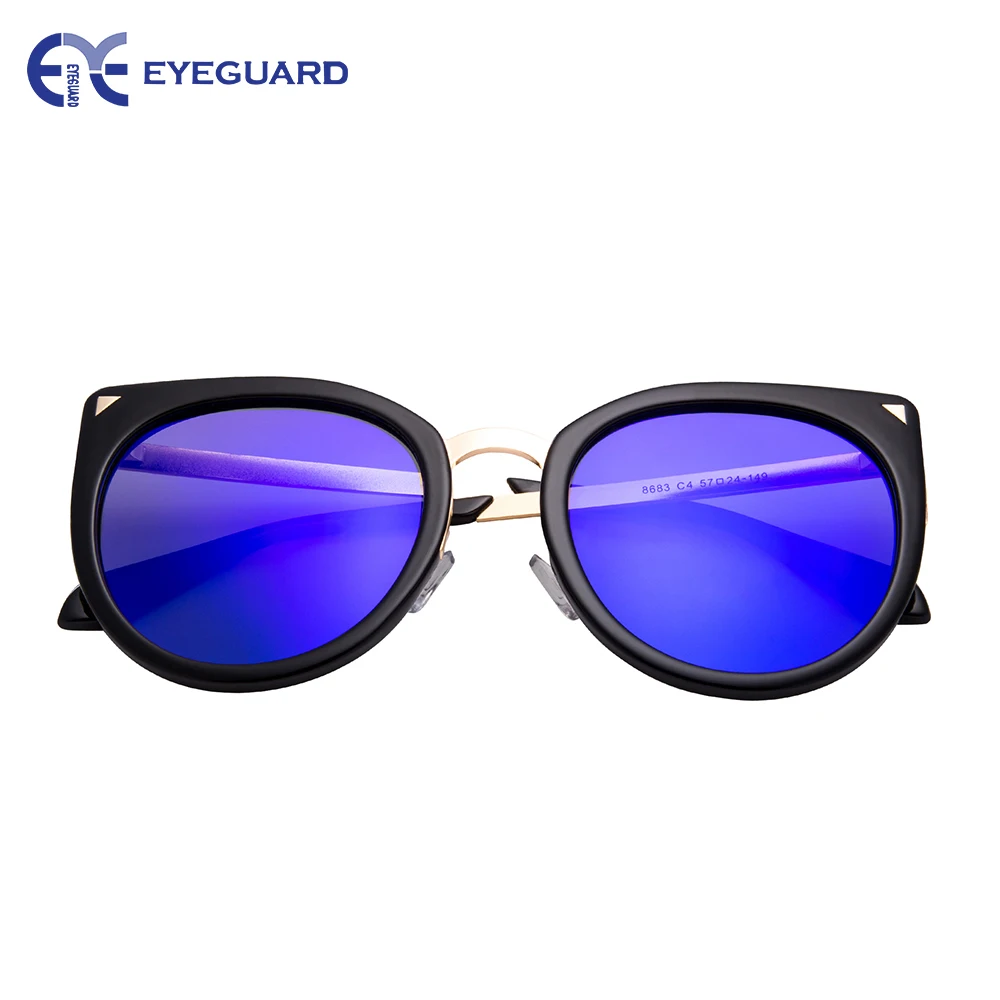 EYEGUARD поляризационные негабаритные солнцезащитные очки кошачий глаз для Для