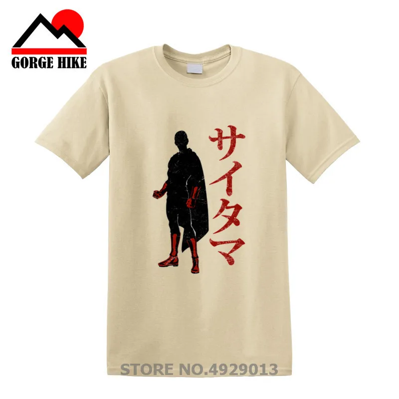 Новинка хит футболка с воином из мультфильма ONE PUNCH Man Мужская 3D рисунком Genos Saitama