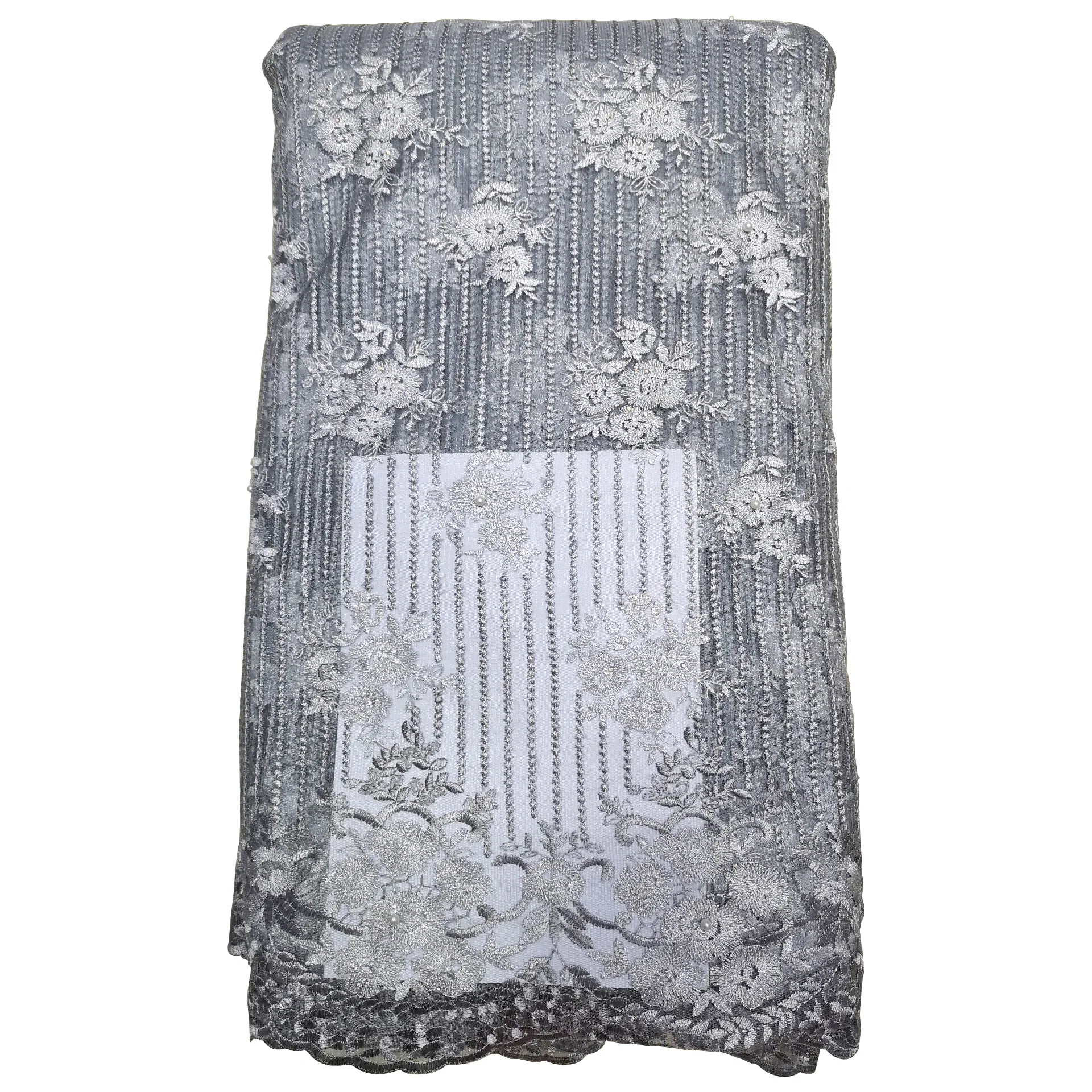 5 ярдов кружева вышивка цветок Африканские свадебное платье ткань французские