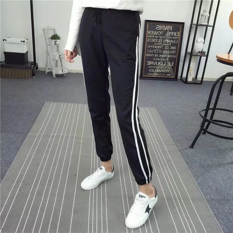 2018 весенние спортивные штаны повседневные шаровары свободные брюки для женщин