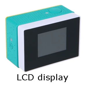 LCD Xiao mi yi камера Xiaoyi увеличенный водонепроницаемый корпус чехол+ Внешний ЖК-дисплей для Xiao mi Yi аксессуары для экшн-камеры - Цвет: LCD