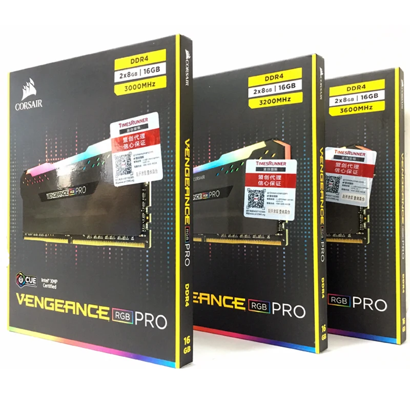 CORSAIR Настольный ПК Память ram Memoria модуль 16 Гб 2X8 ГБ двухканальный DDR4 RGB PRO память PC4 3000 МГц 3200 МГц 3600Mzh DIMM