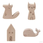 Деревянная папка для информации с милыми мультяшными животными, зажим для фотографий, заметок, заметок, дисплеев, подставка-держатель