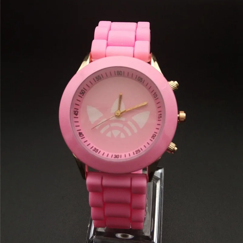 TIke Toke, reloj mujer, роскошные женские часы, модные, дизайн клевера, элегантные, President, силиконовое платье, мужские часы, Relogios Masculino 08