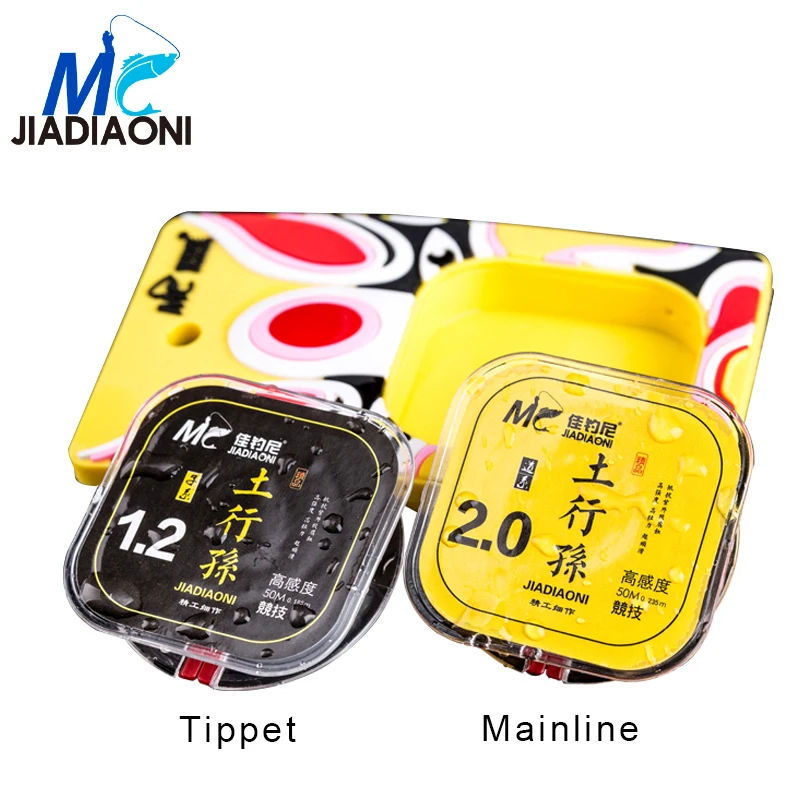 JIADIAONI 50 м 0 074-0 342 мм 100% нейлон фторуглеродный прозрачный Плетеный рыболовный LineCarp