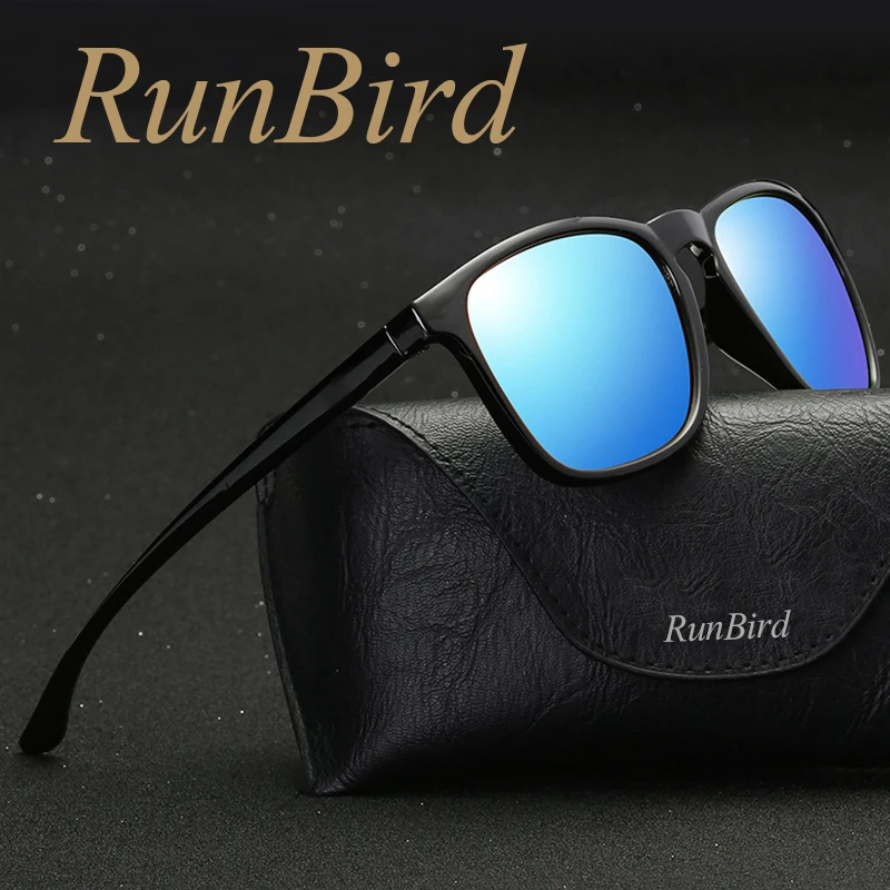 Солнечные очки RunBird 1129R Мужские поляризационные модные с улучшенным светом