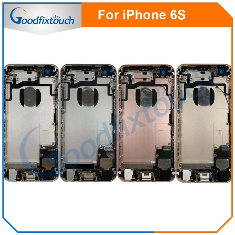 Для iPhone 6S задняя крышка батарейного отсека задняя крышка в сборе корпус батарейного отсека для iPhone 6 S с гибким кабелем Замена