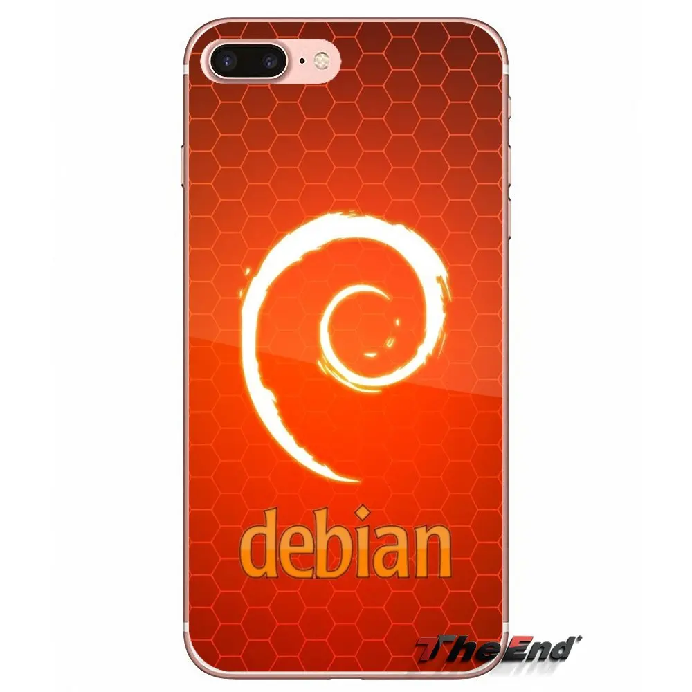 Debian Logo For Samsung Galaxy S2 S3 S4 S5 MINI S6 S7 edge S8 S9 Plus Note 2 3 4 5 8 Coque Fundas Accessories Phone Shell Covers | Мобильные