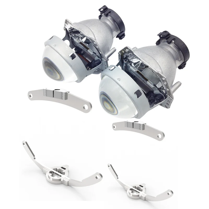 lens and bracket TAOCHIS адаптер каркаса для стайлинга автомобилей Hella 3r G5 проектор Объектив модифицированный для INFINITI QX80 2013 - Цвет: lens and bracket