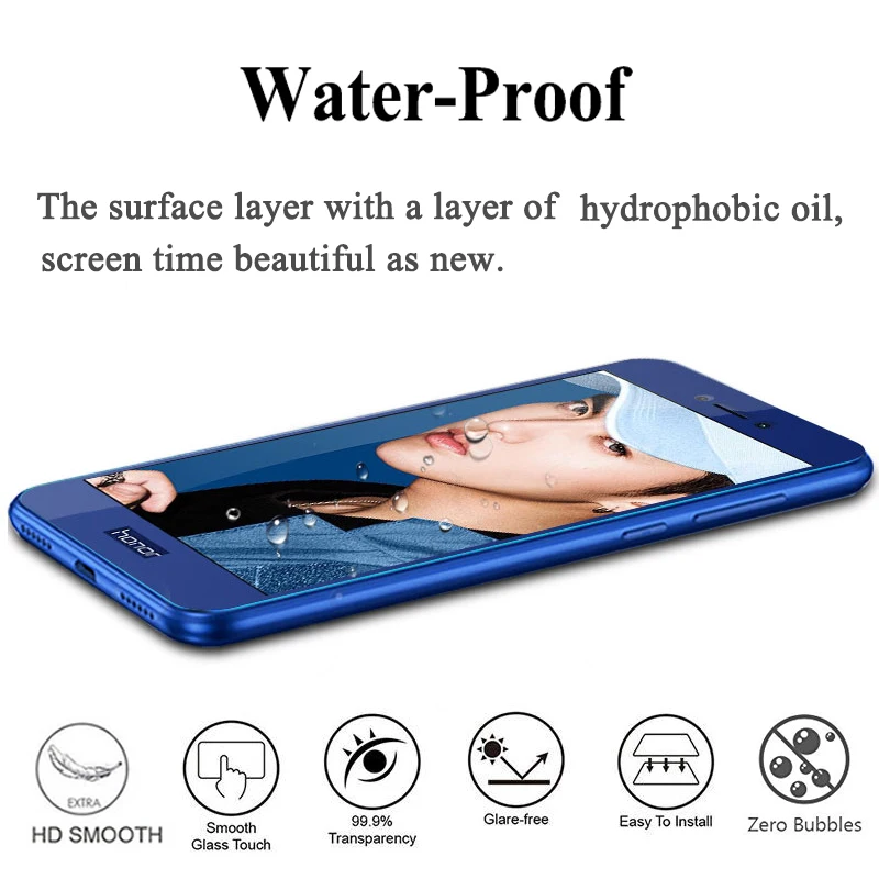 Защитное стекло на для huawei p9 p8 lite 2017 мини tempered glas huawey hawei p9lite p8lite p 9 8 свет screenprotector