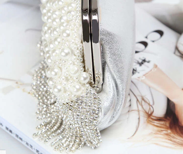 Новое Прибытие Кисточкой Из Бисера Жемчуг Вечерние Сумки Алмазы Свадебные