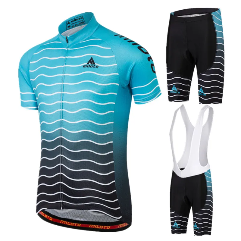 2017 MILOTO Велоспорт Джерси мужские летние шорты рукавом одежда Ropa Ciclismo MTB велосипед