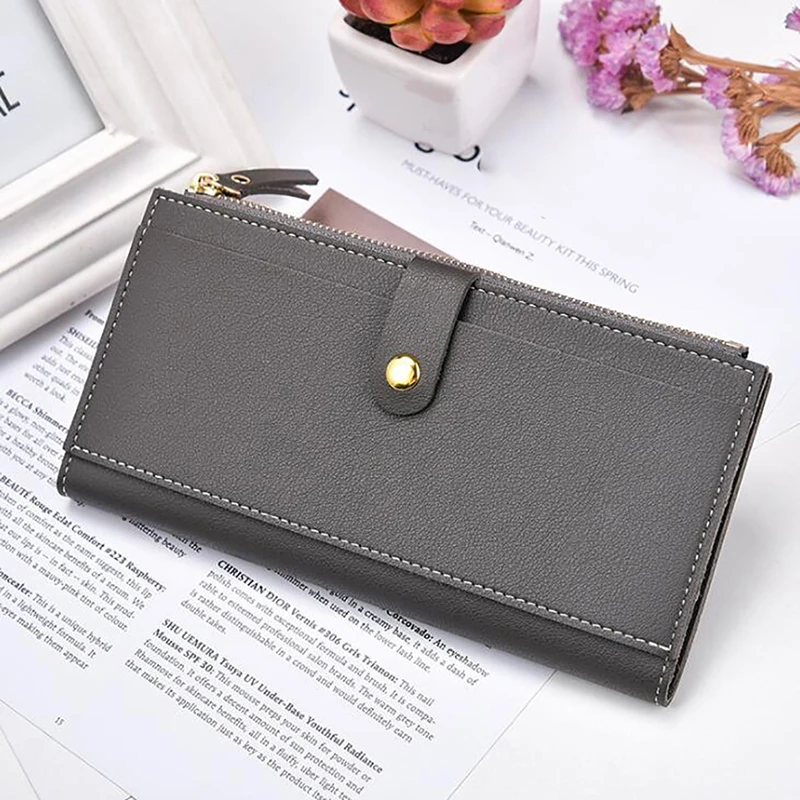 Женский Длинный кошелек в Корейском стиле повседневный женский студенческий