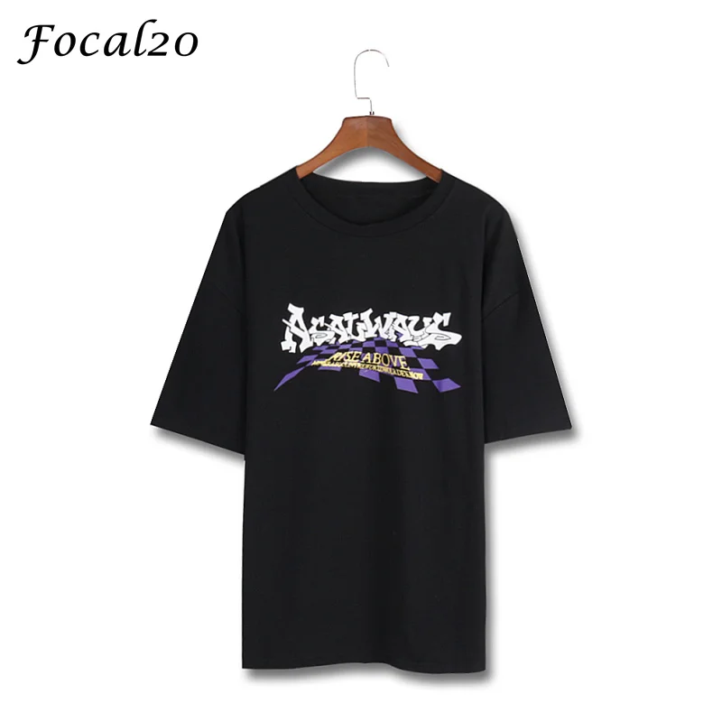 Женская футболка в клетку Focal20 летняя с коротким рукавом большого