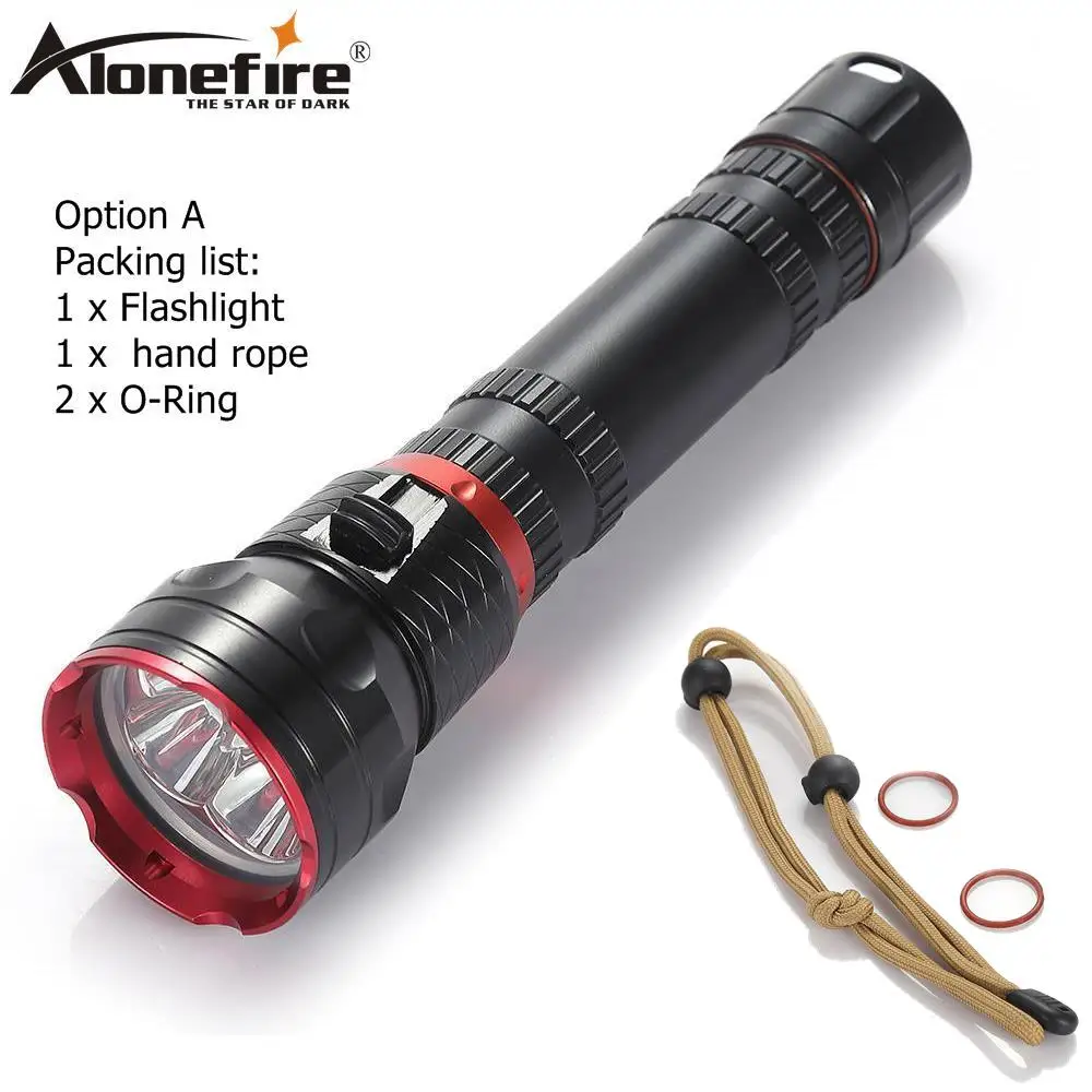 led flashlight AloneFire XY-004 дайвинг вспышка светильник дайвер светильник фонарь подводный светодиодный светильник Cree XM-L L2 Дайвинг светильник - Испускаемый цвет: led flashlight
