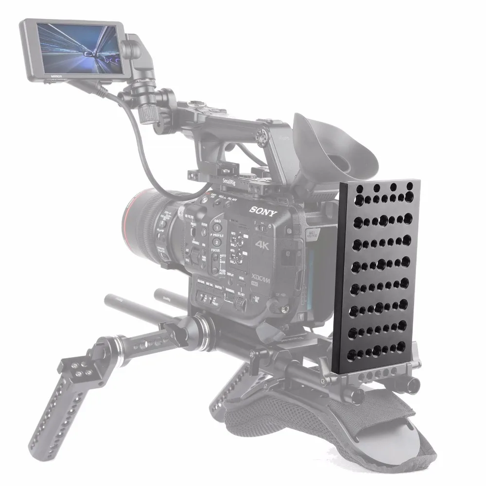 SmallRig камера стабилизатор Сырная пластина многоцелевой Dslr Монтажная пластина с 1/4 3/8 резьбовыми отверстиями-1092