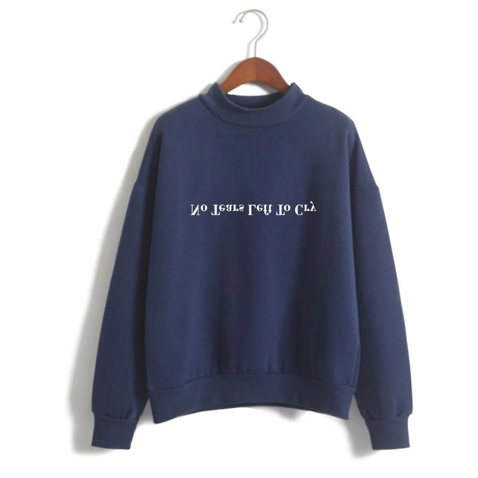 

No Tears Left To Cry turtleneck sweatshirt Ariana Grande women hoodies sweatshirts hip hop casual woman pullover tracksuit tops