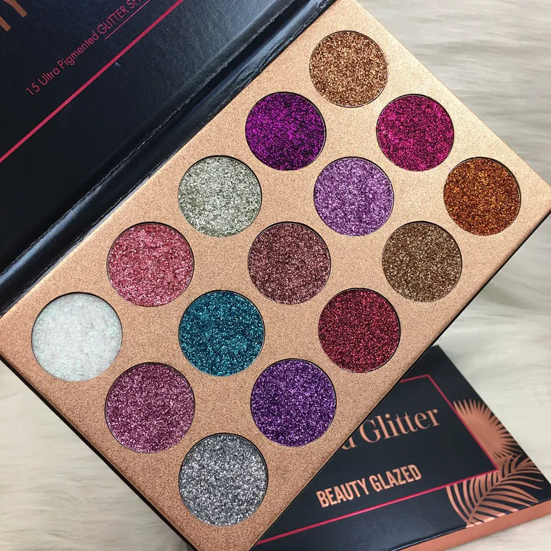 Тени для век Beauty Glazed 15 цветов цветов|makeup diamond|glitter eye makeupmakeup eyeshadow |