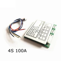 4s 100a bms 12 8v lithium iron phosphate battery 14 8v lithium battery protection board with balanced version split port