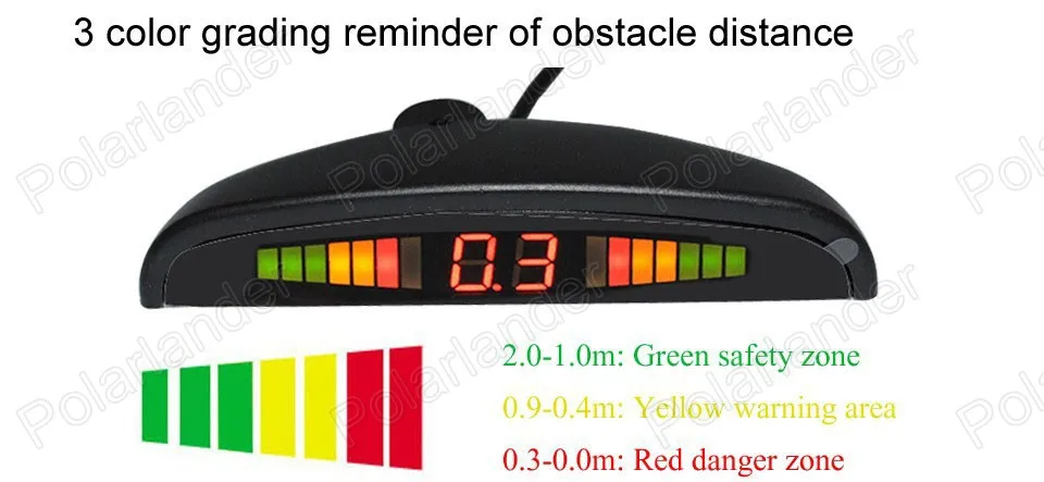 Автомобильный видеодатчик парковки система радара заднего хода с 6 датчиками s и