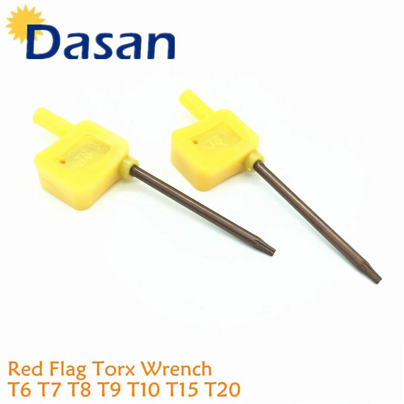 10pcs Red Flag Torx Wrench T6 T7 T8 T9 T10 T15 T20 Screw wrench Machine Tool Accessories Components | Инструменты