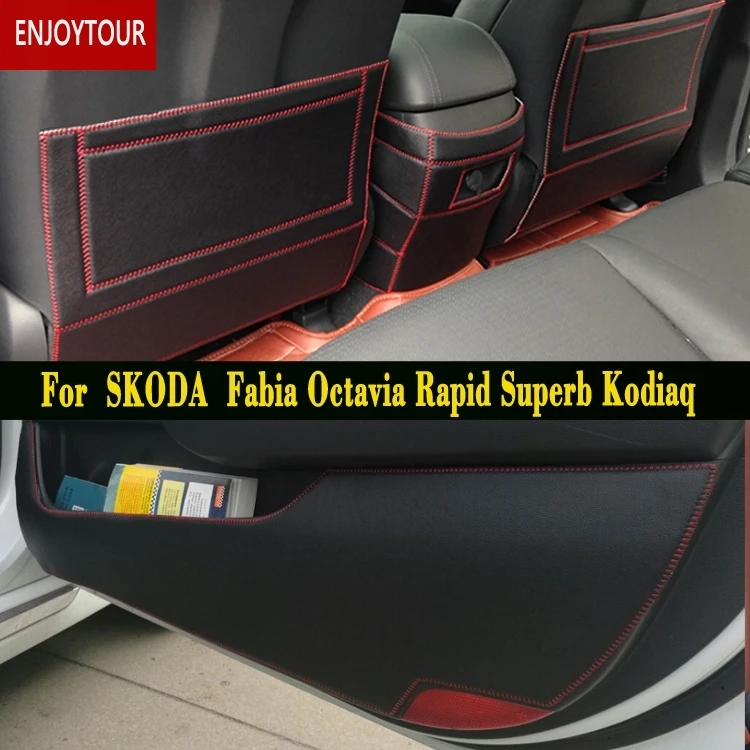 Автомобильные накладки на передние и задние двери аксессуары для Skoda Fabia Octavia Rapid