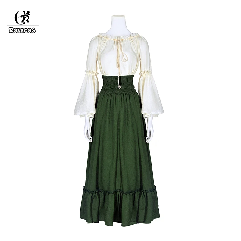 ROLECOS Ренессанс для женщин Костюм Ретро викторианской наряд Готический шар платья