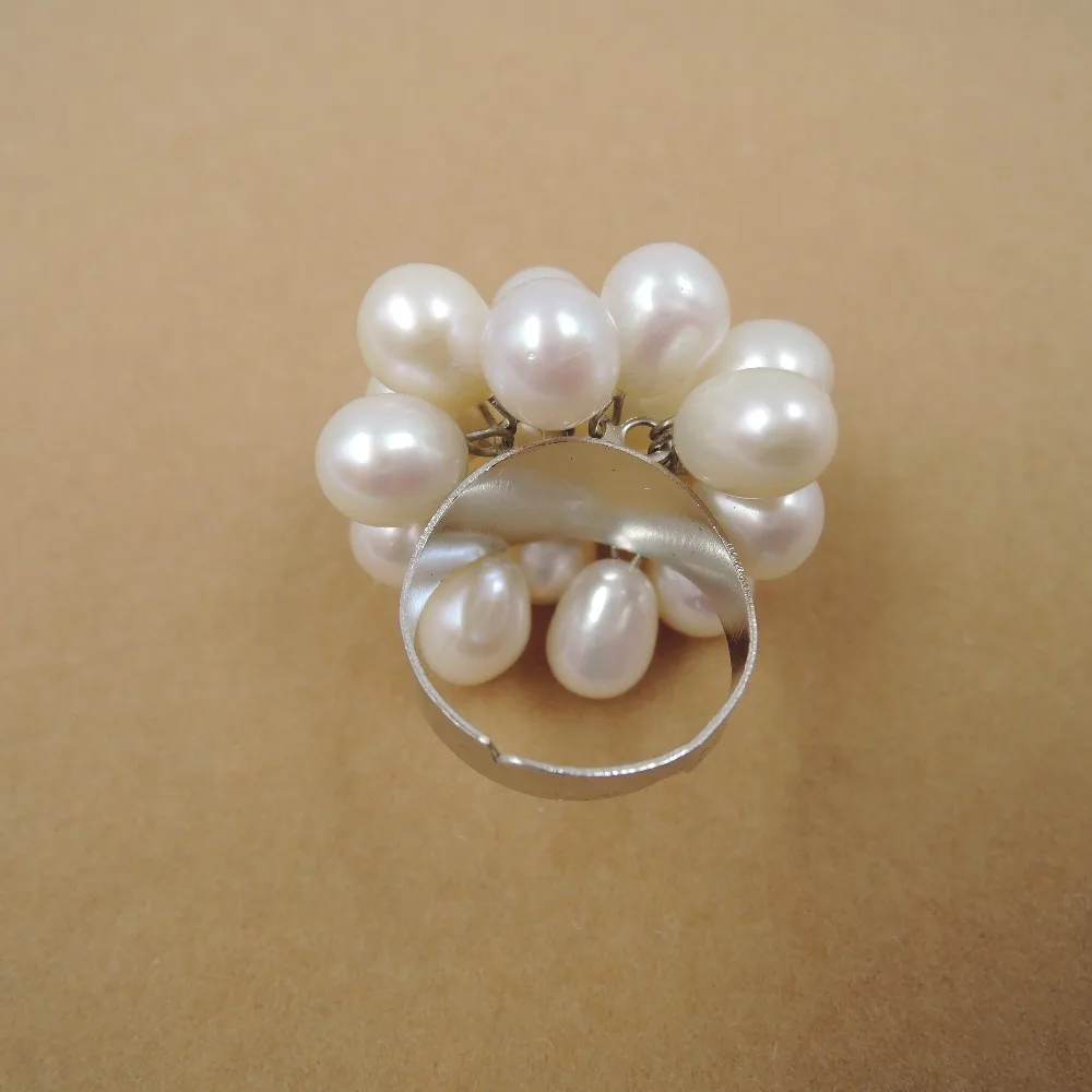 100% натуральное пресноводное жемчужное кольцо жемчуг AAAA качества|pearl pearls|pearl