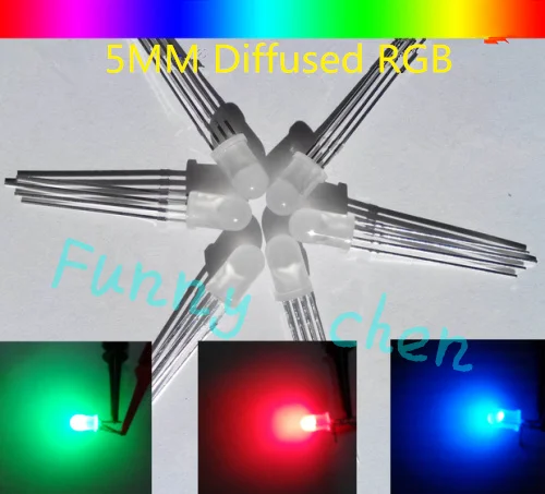 200 шт Многоцветный триколор 4 pin RGB светодиодный лазерный диод светильник посылка 5