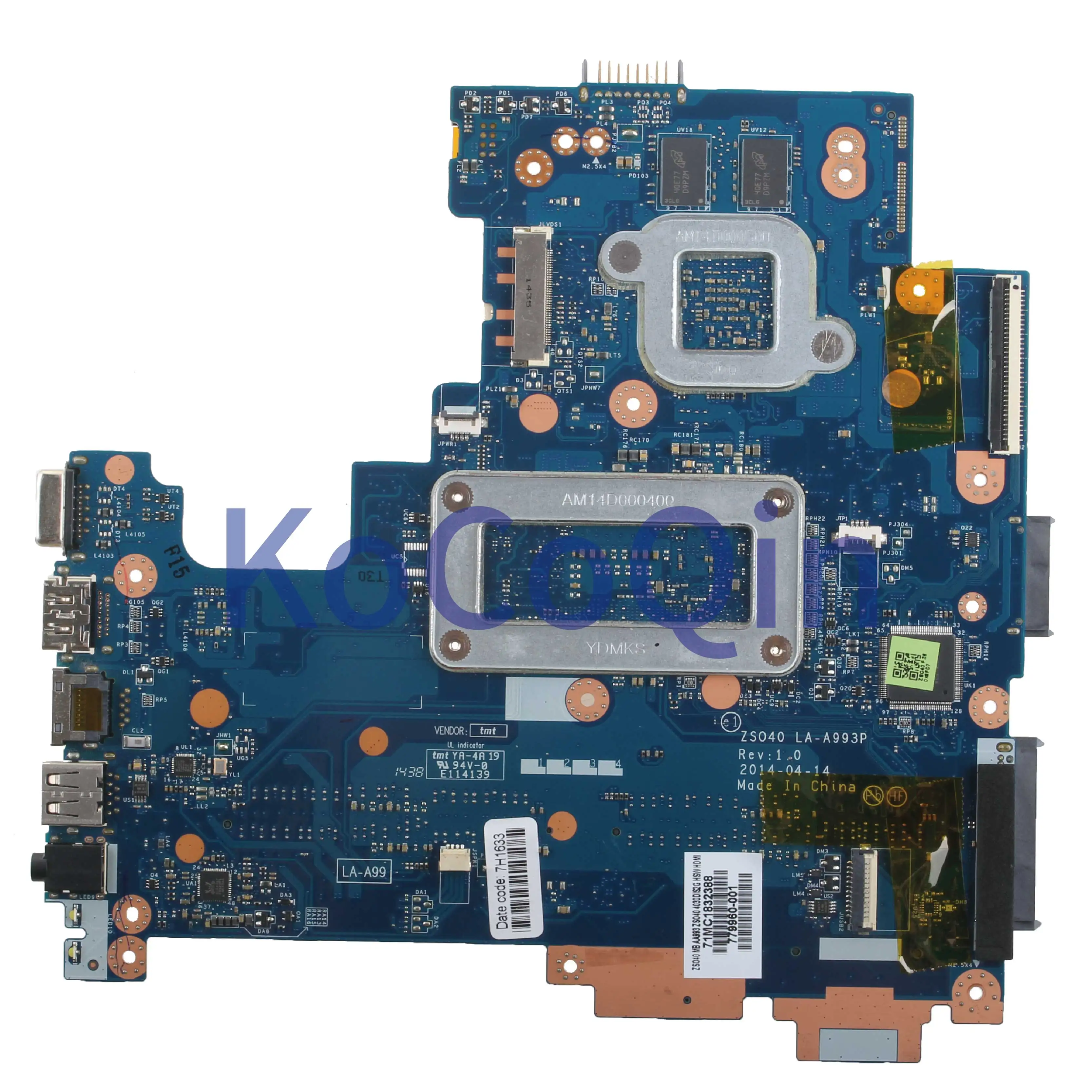KoCoQin материнская плата для ноутбука HP Pavilion 14 G R Core I3 SR1EN N15V GM S A2 779960 001 аккумулятор