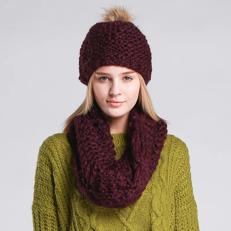 CIVICHIC женский тканый шарф ручной работы вязаная крючком шапка с бархатом зимний