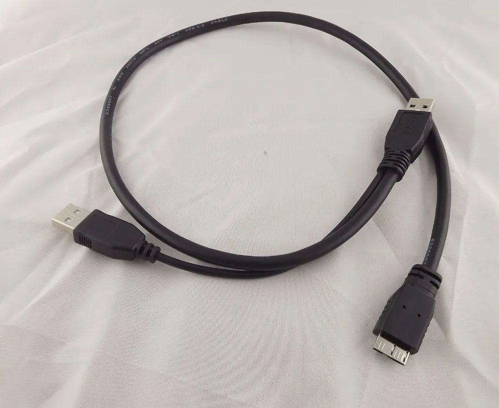 10 шт. Штекерный Кабель USB 3 0 A Micro B Y для внешнего жесткого диска Toshiba 50 см|micro b usb