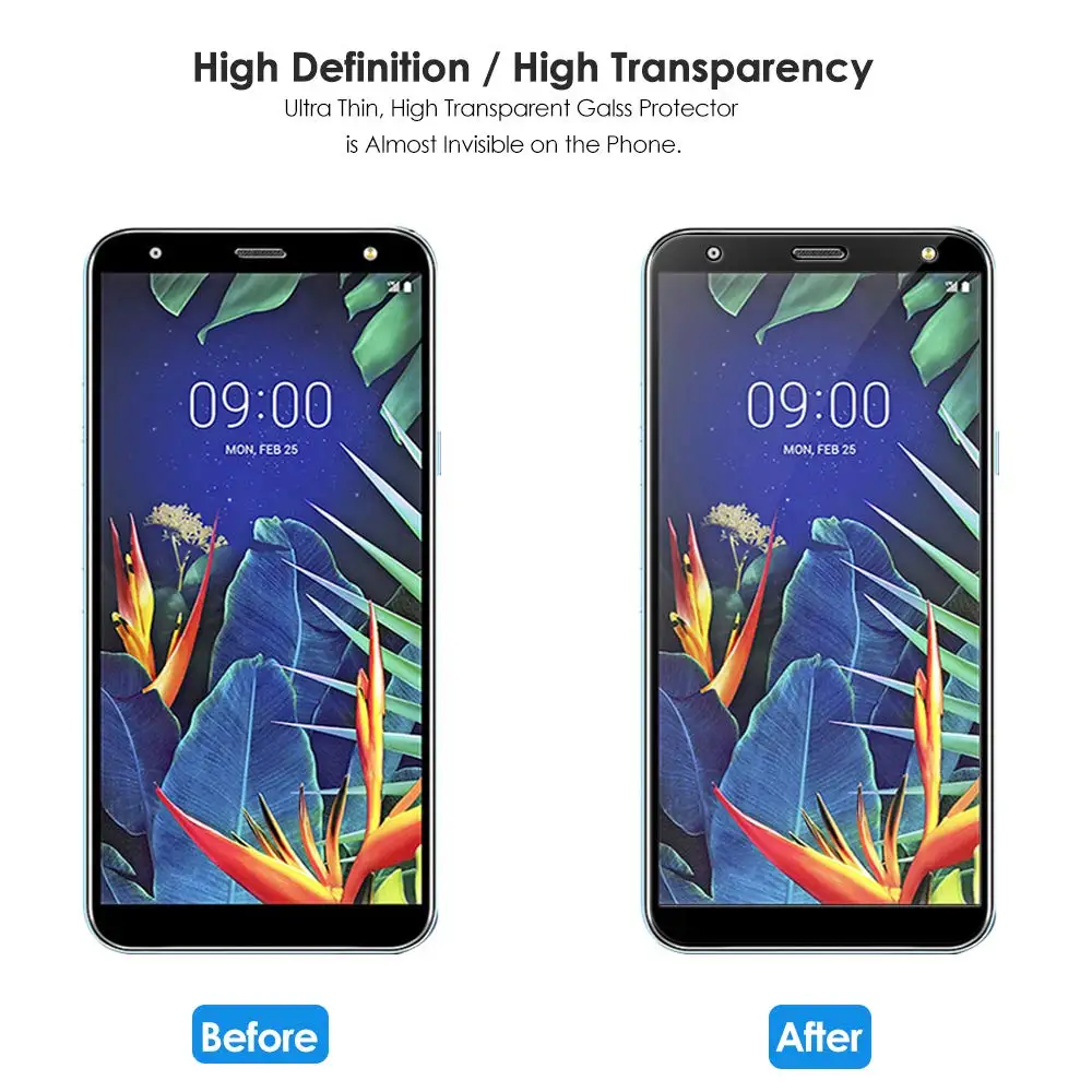 2 упаковки закаленного стекла для LG K12 Plus k12 + K40 защита экрана 9H на искусственном
