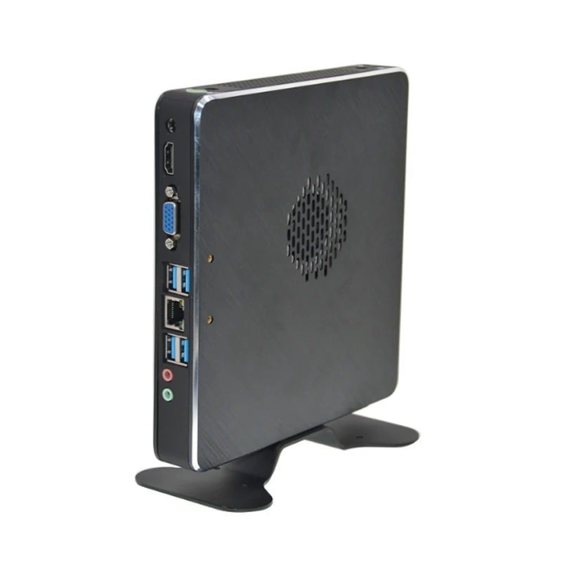 Новейший Самый дешевый мини-ПК с вентилятором Intel Dual Core 7500U HD Graphics 520 HDMI VGA 4 * USB3.0