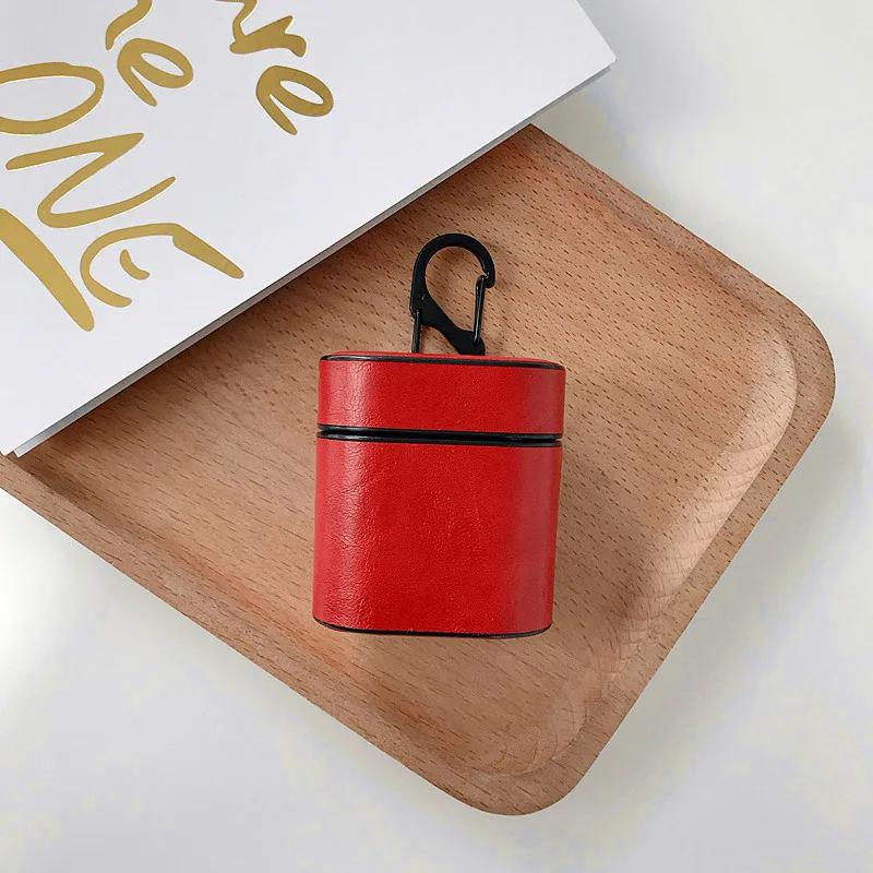 Red Наушники из искусственной кожи чехол s для huawei Fly pods беспроводные Bluetooth наушники чехол для huawei Flypods чехол - Цвет: Red
