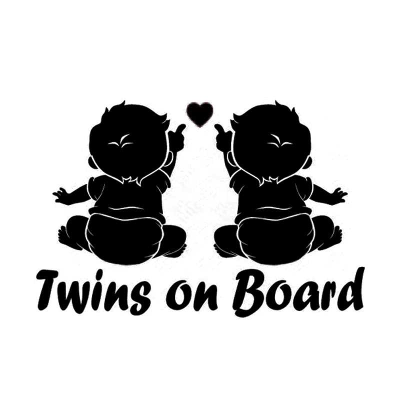 Автомобильные товары Twins Baby On Board автомобильные наклейки для фототехники