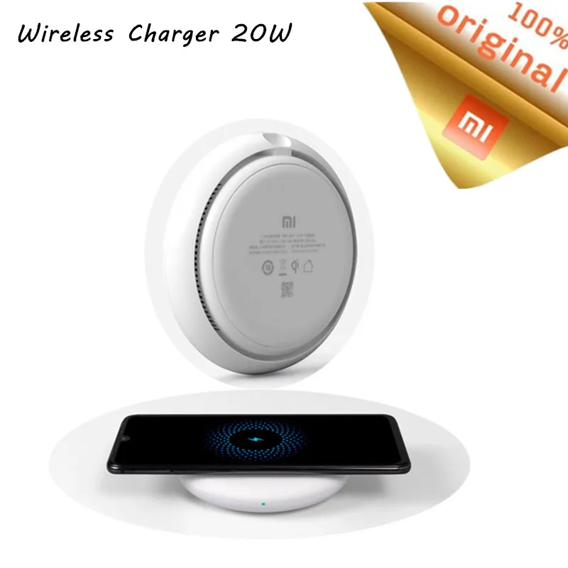 Оригинальное Беспроводное зарядное устройство Xiaomi 20 Вт макс Быстрая зарядка для