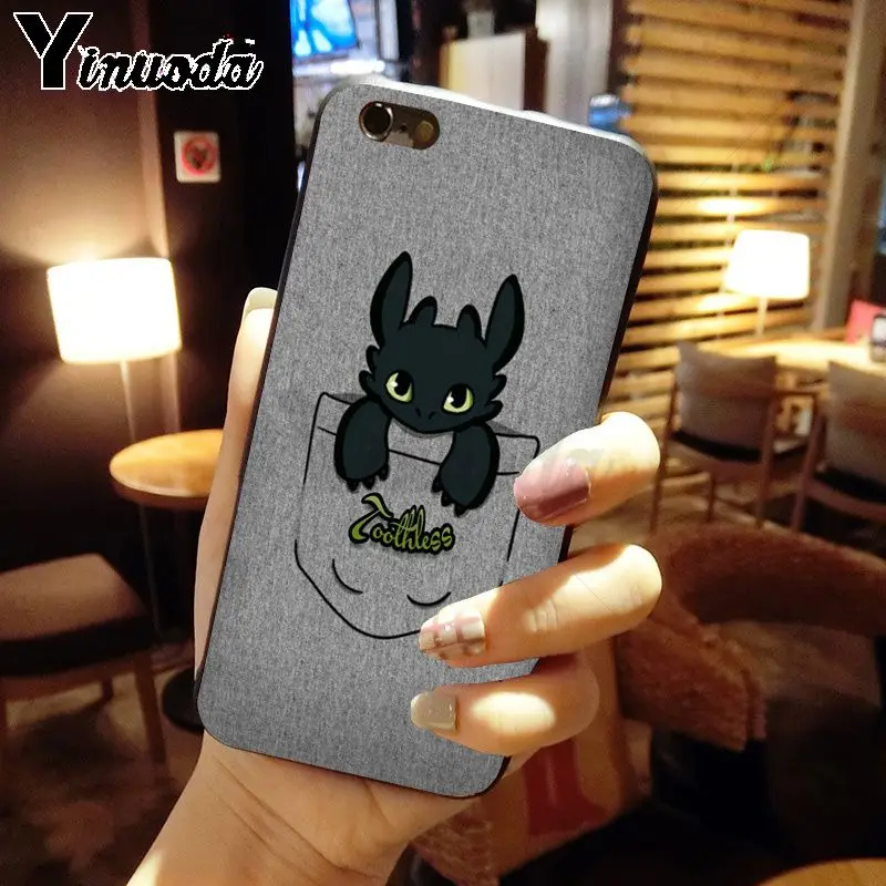 Yinuoda Беззубик поезд ваш дракон черный мягкий чехол для телефона iPhone X XS MAX 6 6S 7 7plus 8